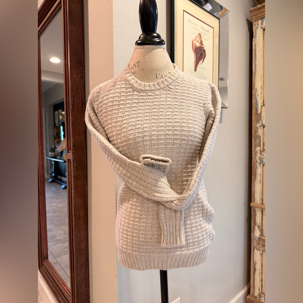 AG Adriano Goldschmied wool and cashmere blend sweater Sz xs. Oatmeal in color.